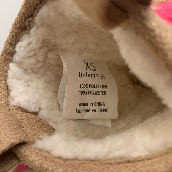 Lazy One Western Cowgirl Soft Sherpa Lined Baby Boot Slippers Sz Infant XS 1-3 - Picture 7 of 7